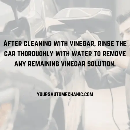 Will Vinegar Damage Car Paint