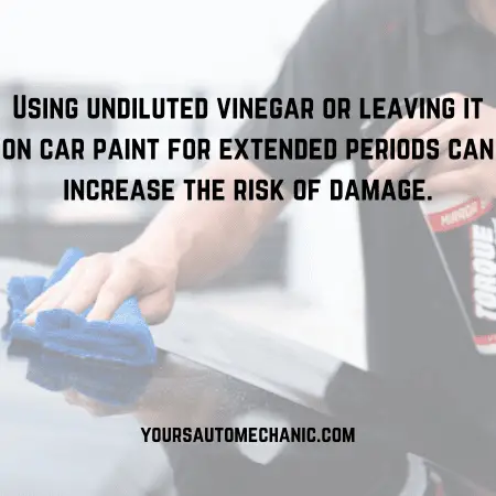 Will Vinegar Damage Car Paint