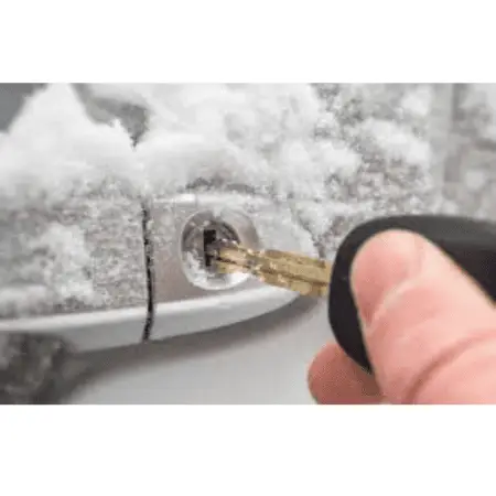 car key not working due to snow